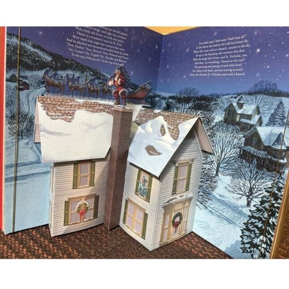 Hallmark The Night Before Christmas Jumbo Pop-Up Book With Light and Sound - Picture 3 of 3